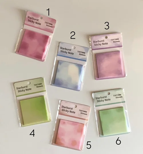 استیک نوت شفاف شاین دار ابر و بادی