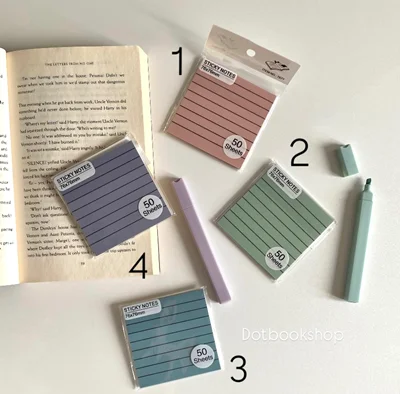 استیک نوت شفاف خط دار