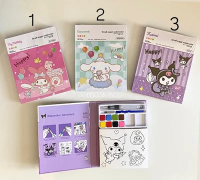 ست کامل نقاشی با آبرنگ سانریو